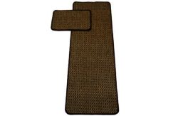 Poise Chocolate 57x230cm Runner and 57x40cm Doormat.